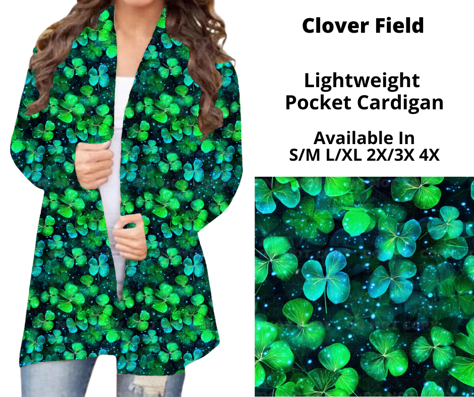 Preorder! Closes 12/9. ETA Feb. Clover Field Pocket Cardigan