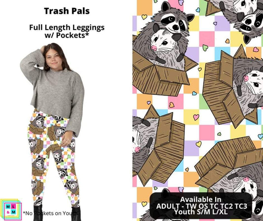 Trash Pals Full Length Leggings w/ Pockets