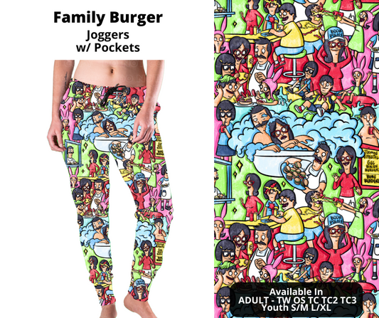 Preorder! Closes 12/2. ETA Feb. Family Burger Joggers