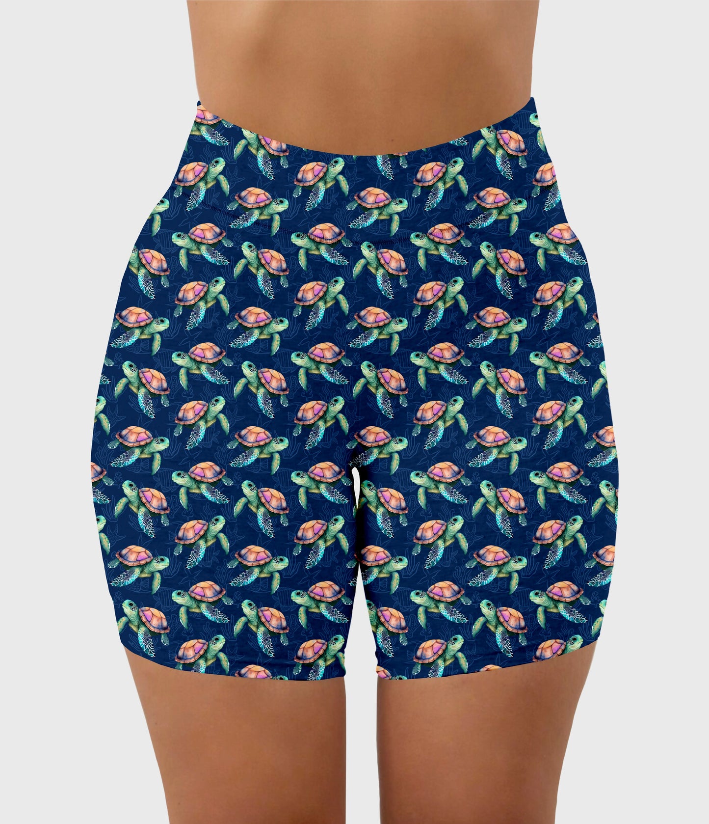 RTS - Sea Turtles Biker Shorts