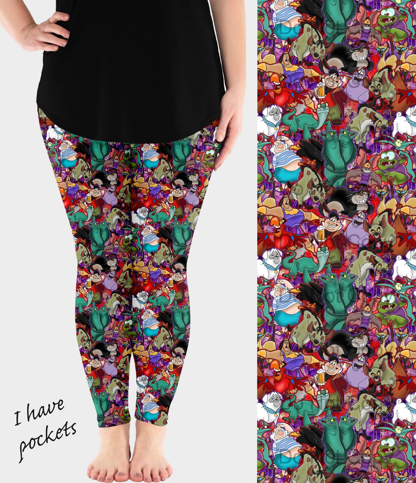 RTS - Sidekick Baddies Leggings w/ Pockets