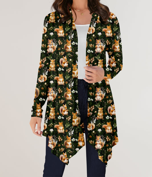 RTS - Squirrels Cardigan w/ Pockets