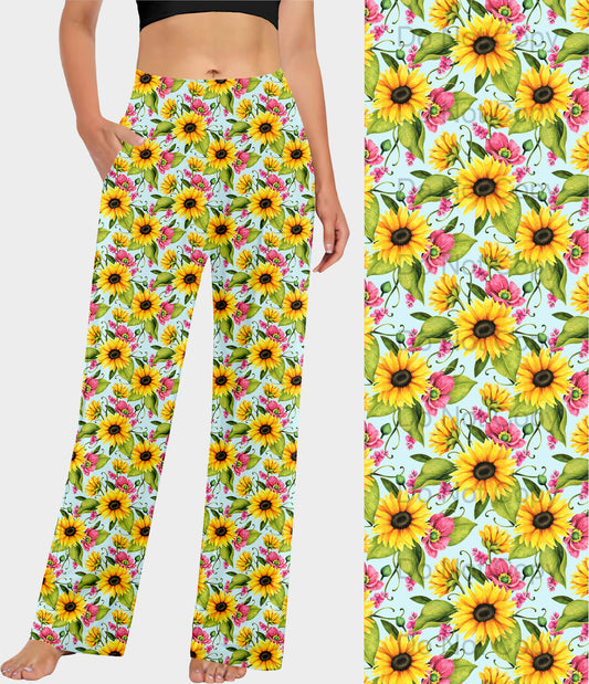 RTS - Summer Sunflower Lounge Pants