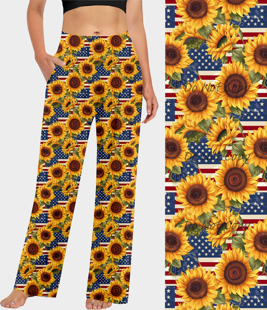 RTS - Sunflower Flag Lounge Pants